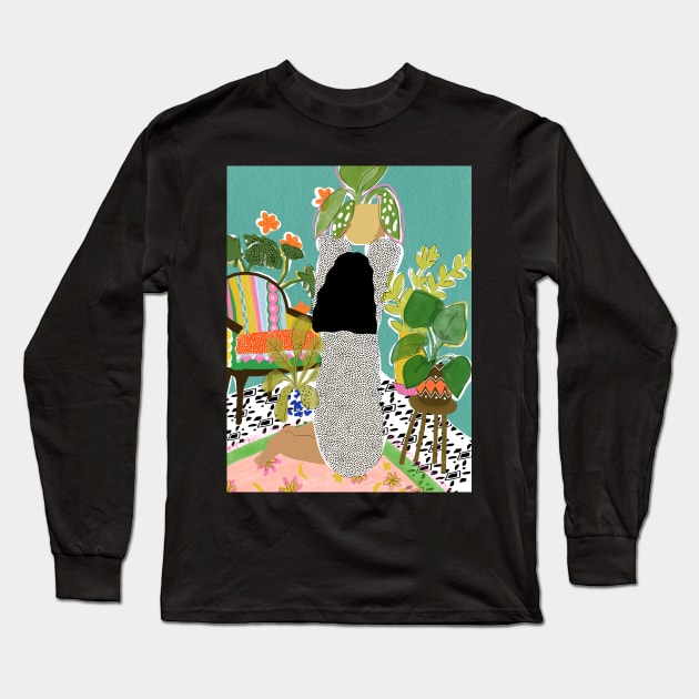 Plant Lady Long Sleeve T-Shirt by aljahorvat